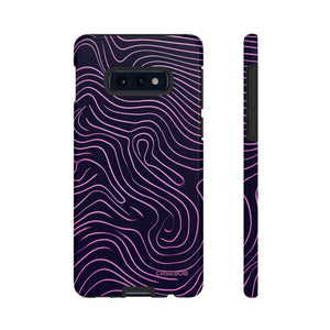 Purple Line Minimalism - Protective Phone Case