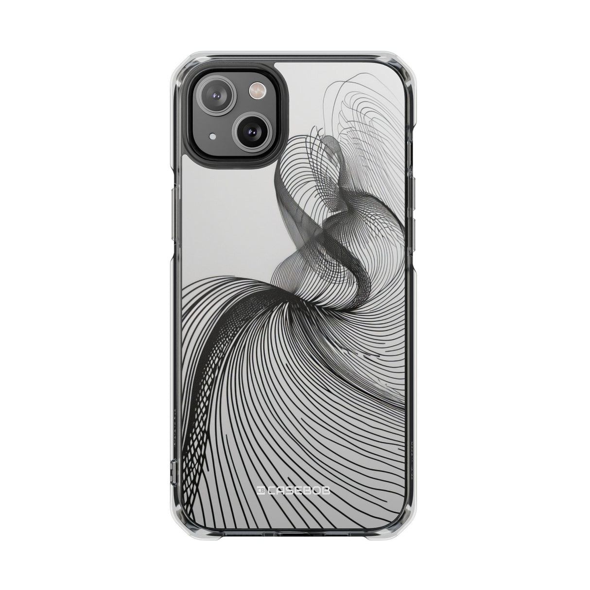 Fluid Elegance – Handyhülle für iPhone (Clear Impact – Magnetisch) 