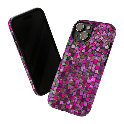 Purple Mosaic - Protective Phone Case