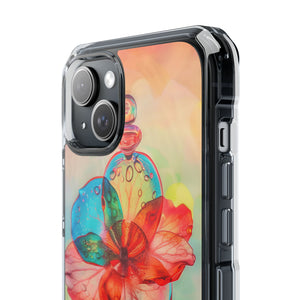 Dreamy Liquid Bloom - Phone Case for iPhone (Clear Impact - Magnetic)