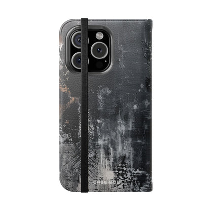 Midnight Brushstroke - iPhone 16 Pro Case - Wallet