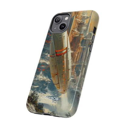 Futuristic Forest Voyage iPhone 14 - Tough