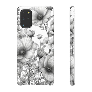 Monochrome Flora | Slim Phone Case for Samsung