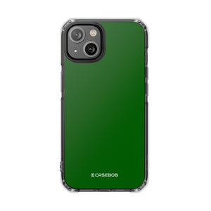 Dark Green | Phone Case for iPhone (Clear Impact Case - Magnetic)