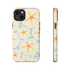 Pastel Yellow Happy Flower iPhone Case (Protective) iPhone 14 Plus Matte Phone Case