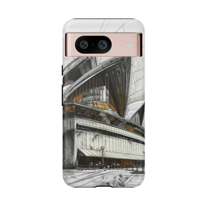 Architectural Curves in Line Formation Google Pixel 8 - Tough Phone Case