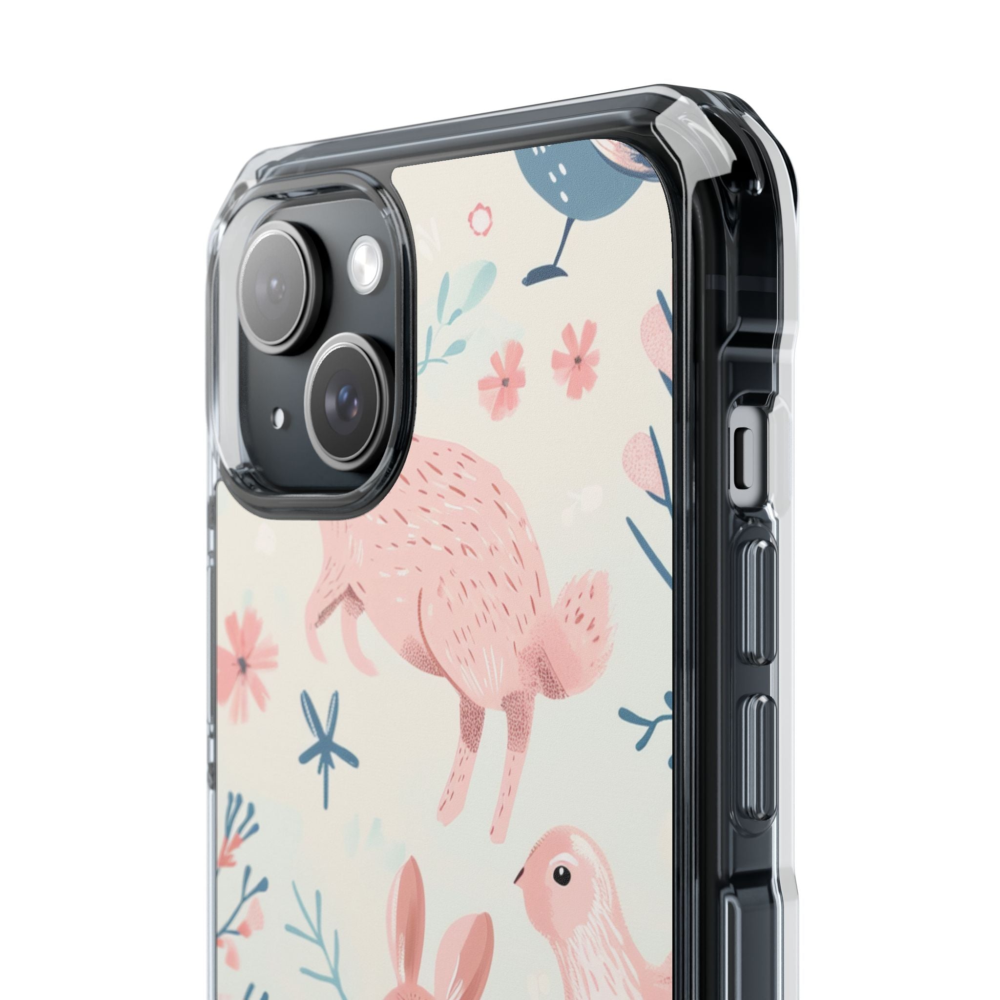 Pastel Whimsical Nature - Clear Impact iPhone 15 Phone Case