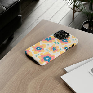 Yellow Happy Flower - Protective Phone Case