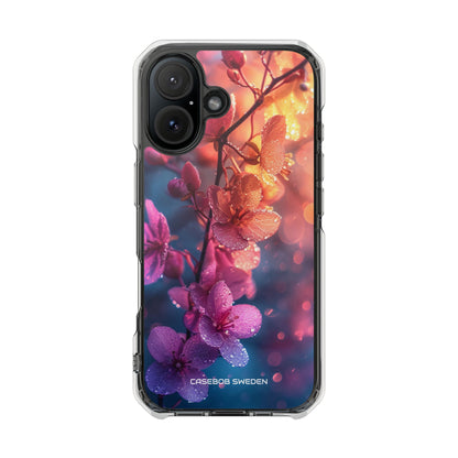 Pink Bloom Serenity - Clear Impact iPhone 16 Phone Case