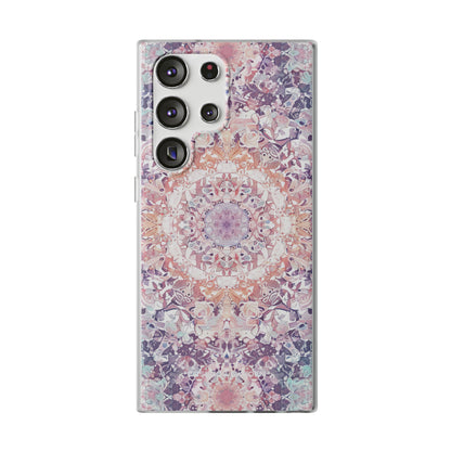 Purple Pink Mandala - Flexi Samsung S23 Phone Case