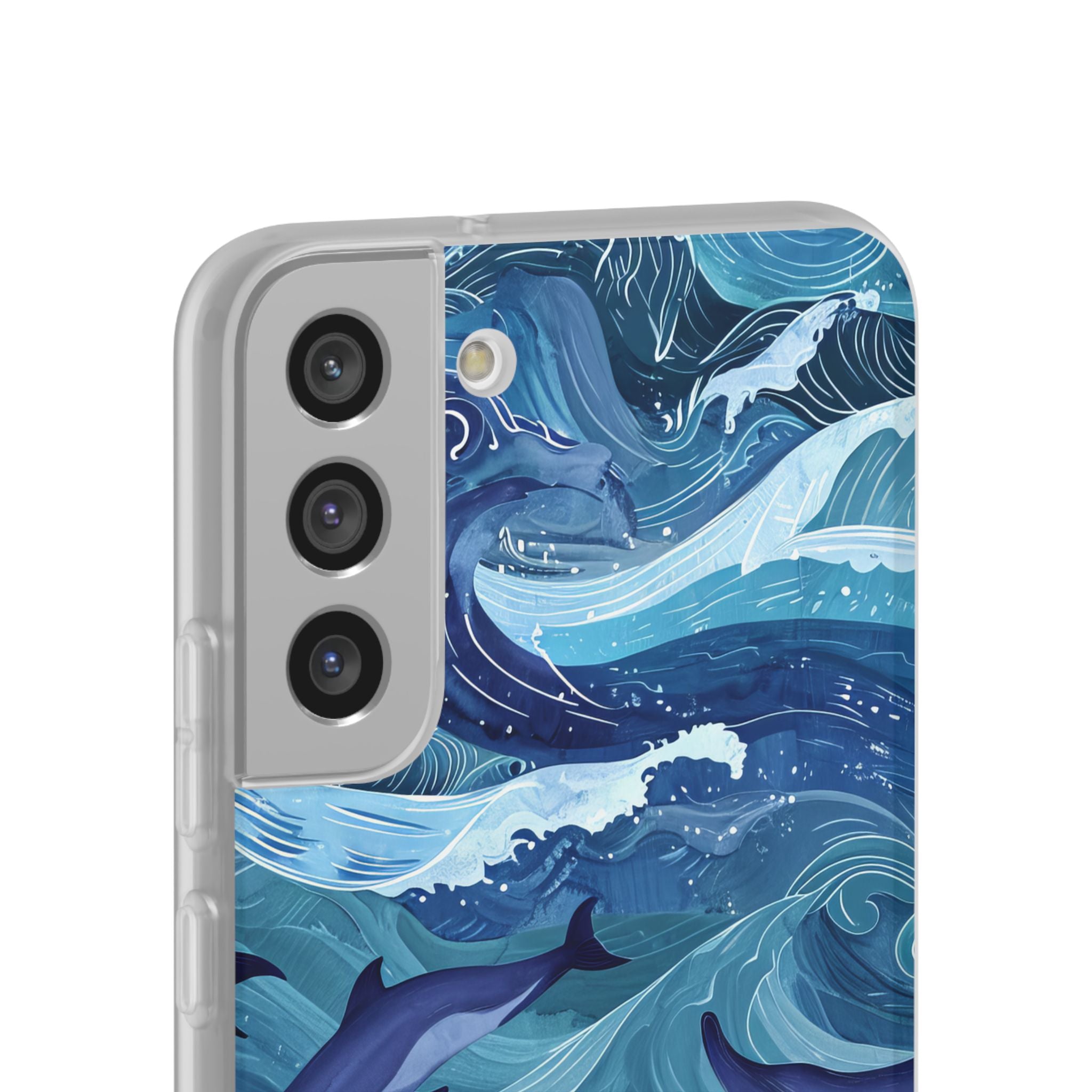 Dolphin Waves Samsung S22 Plus Case - Soft
