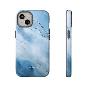 Light Navy Marble - Protective Phone Case