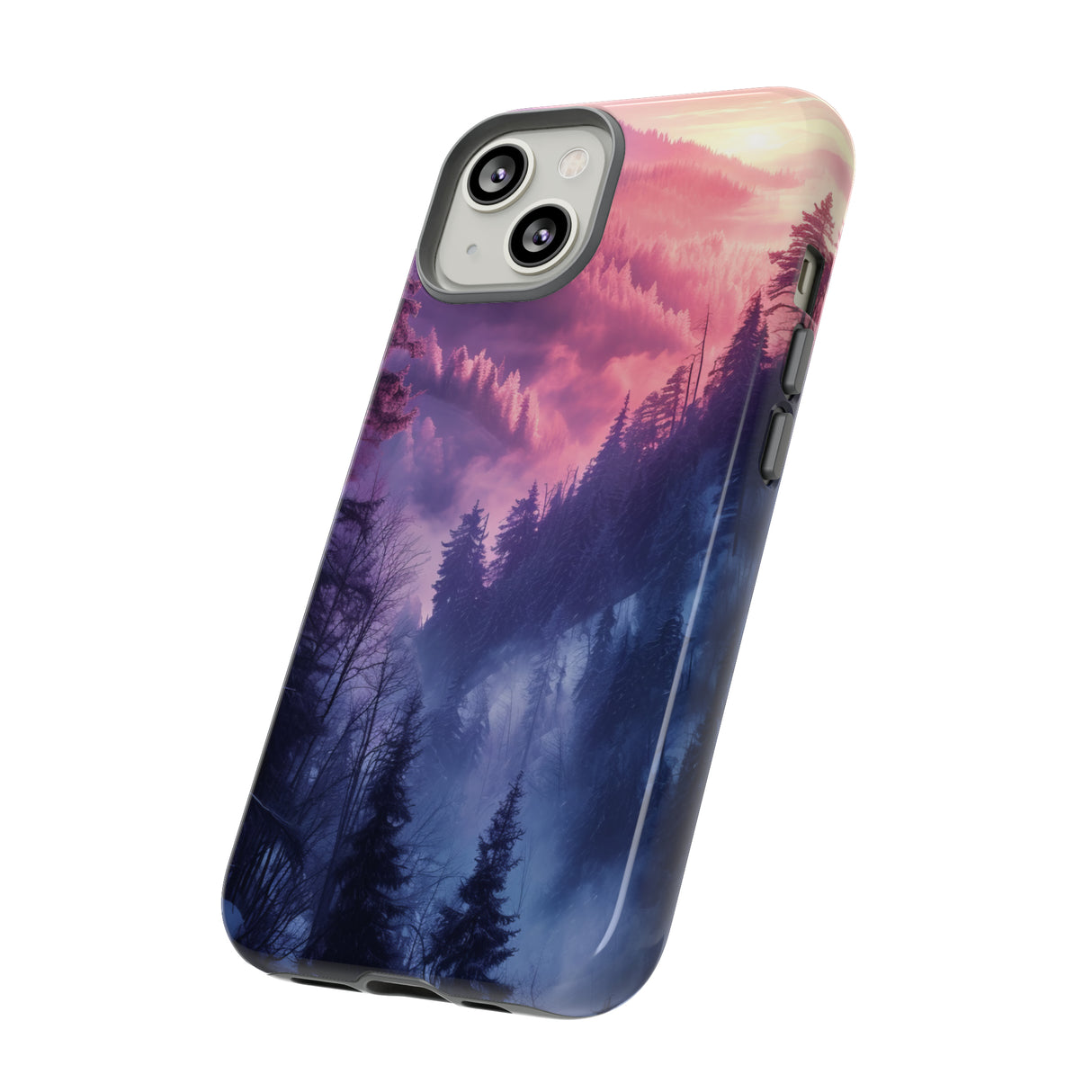 Forest Mountain Pastel Dream - Protective Phone Case