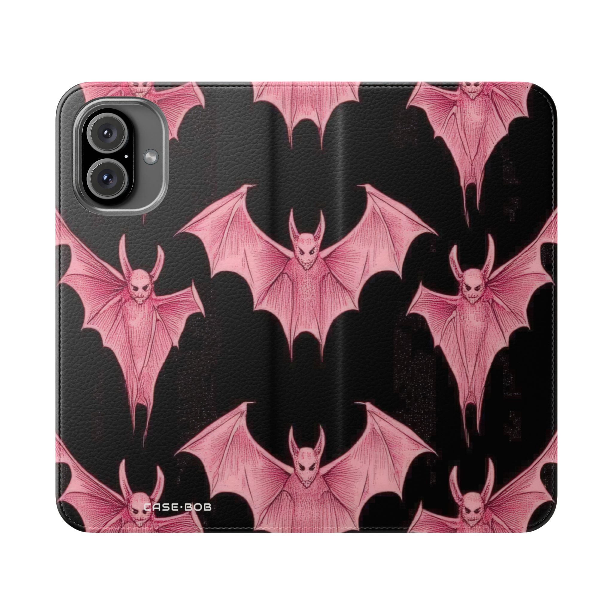 Pink Batwave - iPhone 16 Plus Case - Wallet