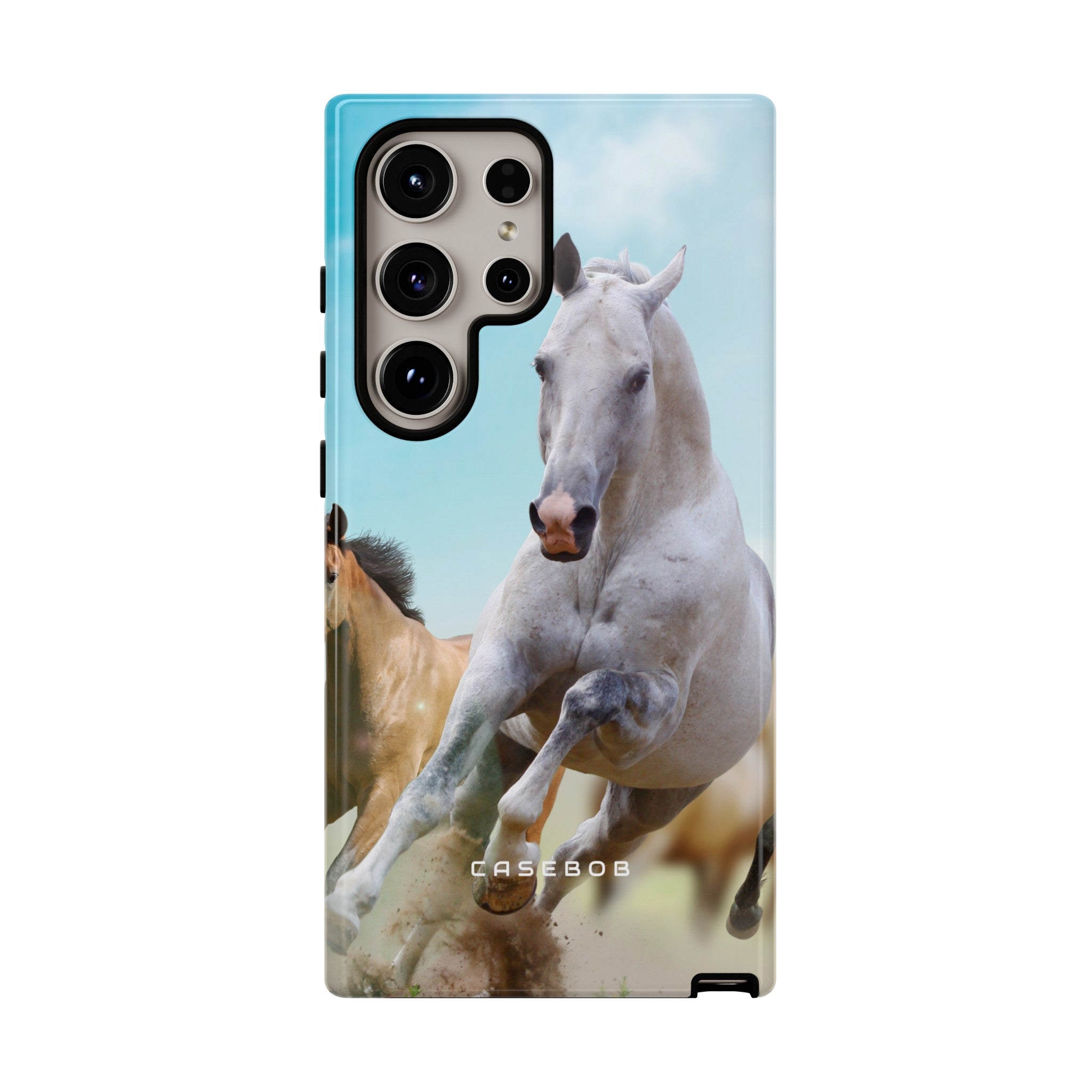 Blue Sky Horses - Protective Phone Case