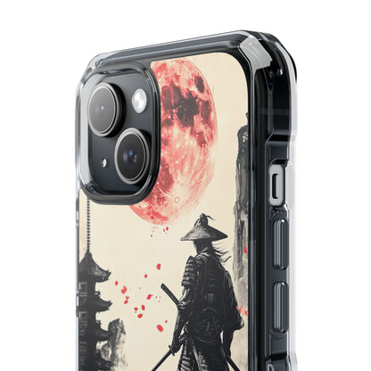 Samurai Gazes Moonward iPhone Case - Impact