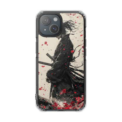 Falling Samurai Petals iPhone Case - Impact
