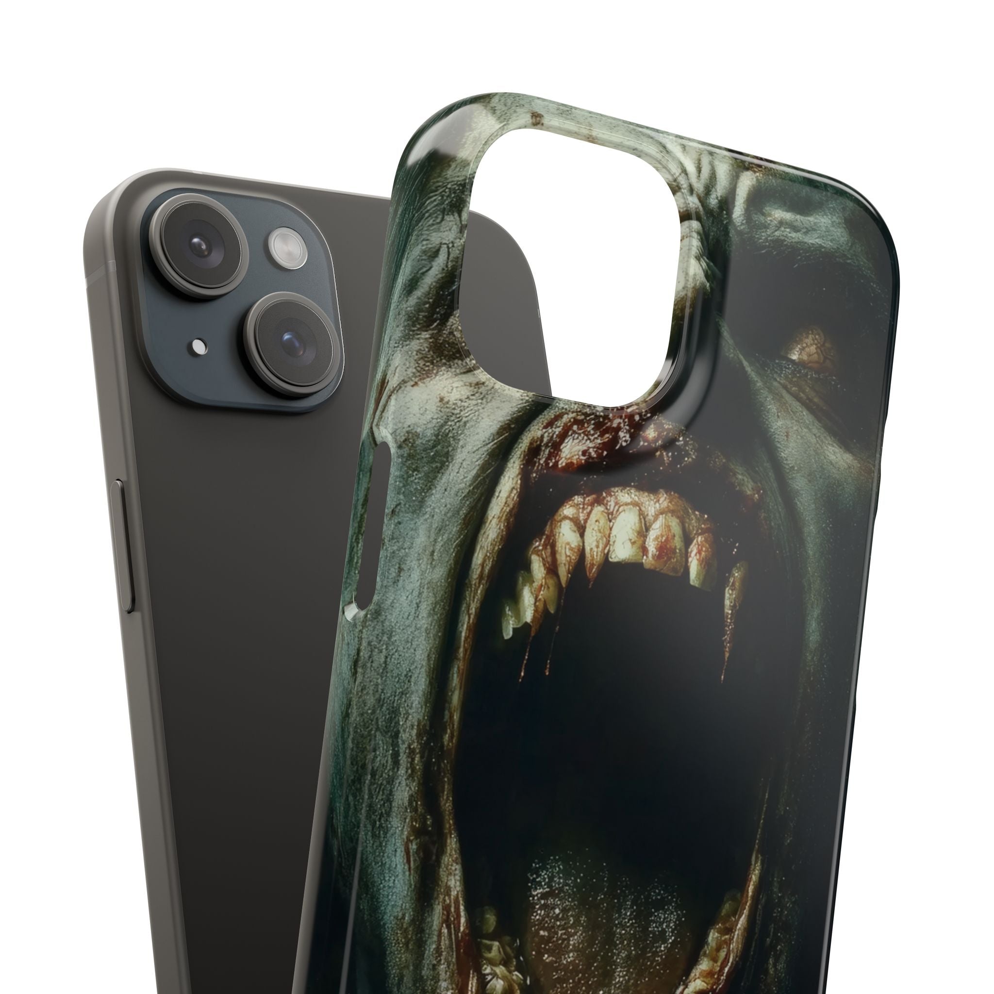 Gothic Wail of Decay iPhone 15 - Slim Phone Case