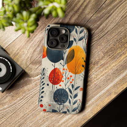 Vibrant Leaf Harmony iPhone 15 - Tough Phone Case