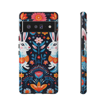 Bunnies Hop Flowers - Google Pixel Case