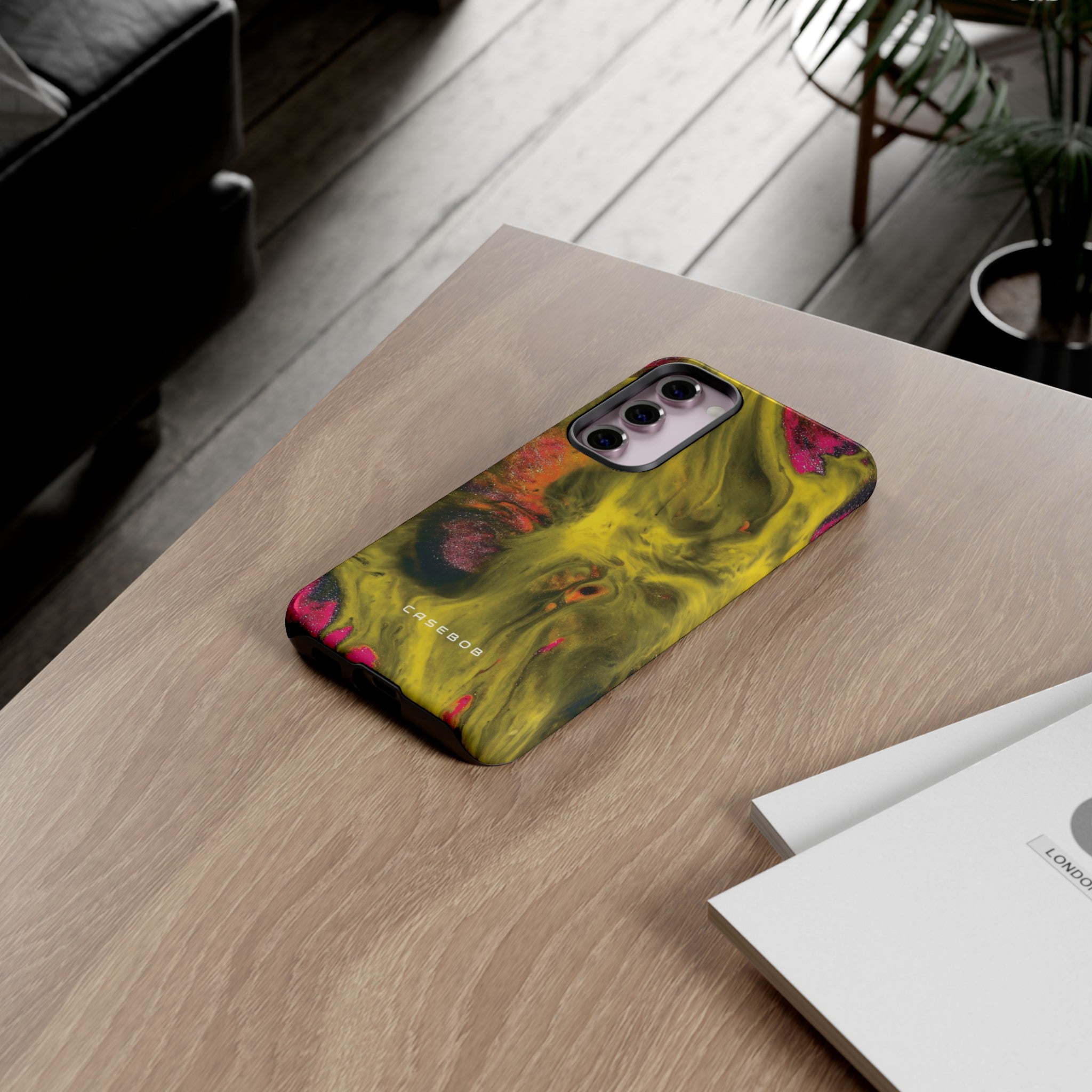 Yellow Ink Art - Protective Phone Case