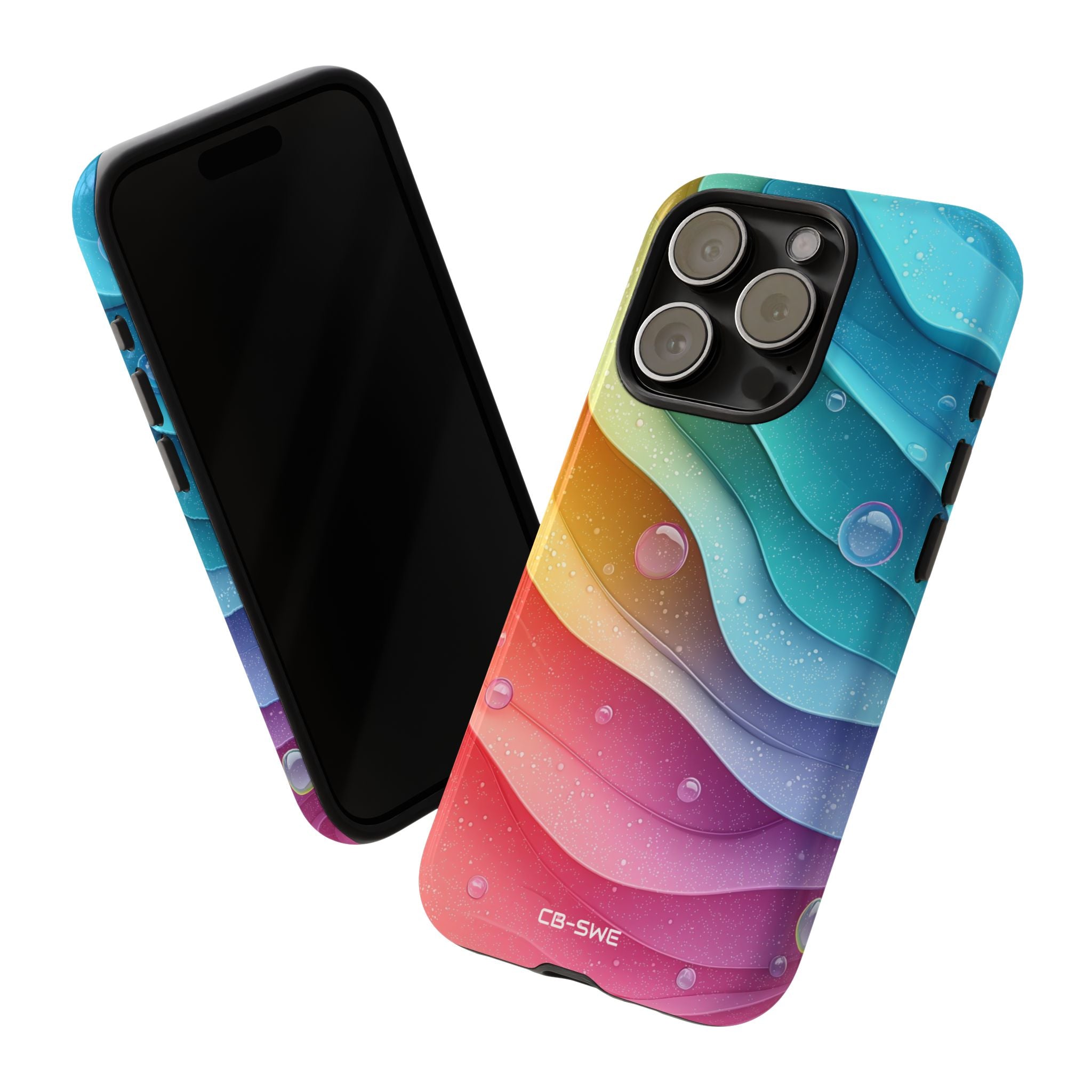 Waves Dance Playfully - iPhone Case