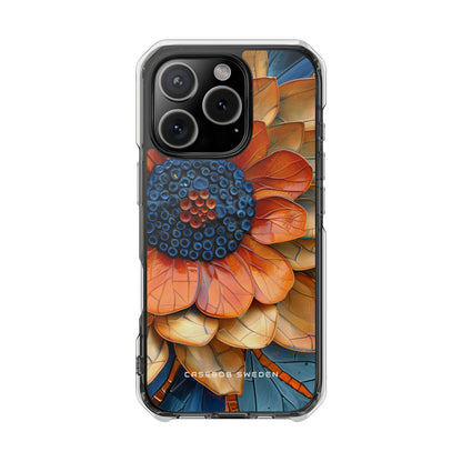 Mosaic Blossom Harmony iPhone 16 - Clear Impact Phone Case