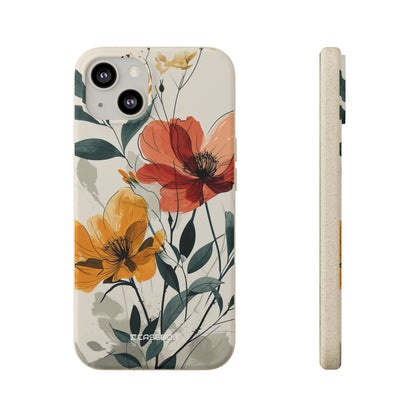 Serene Floral Harmony | Biodegradable Phone Case