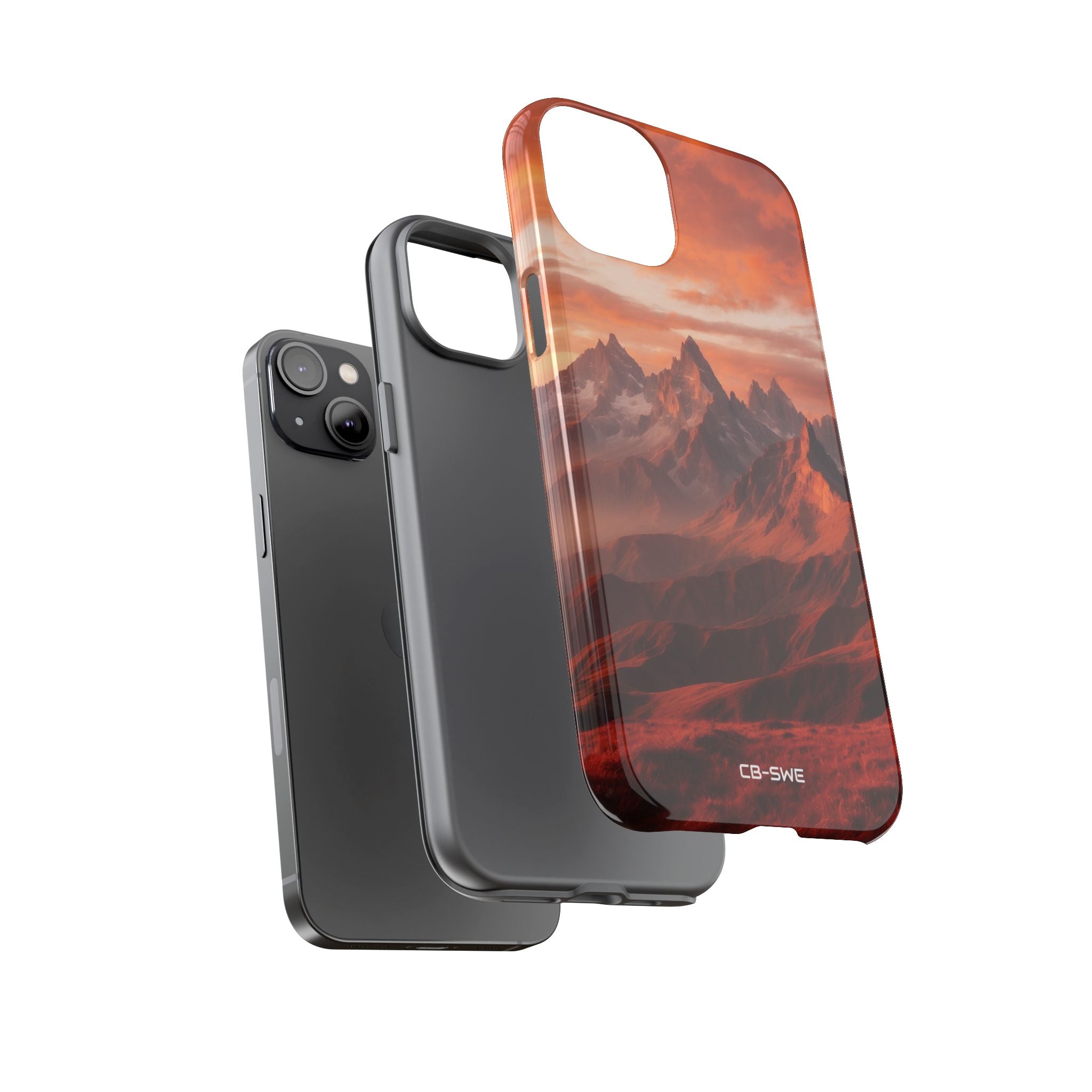 Mountain Peaks Glowing - iPhone Case