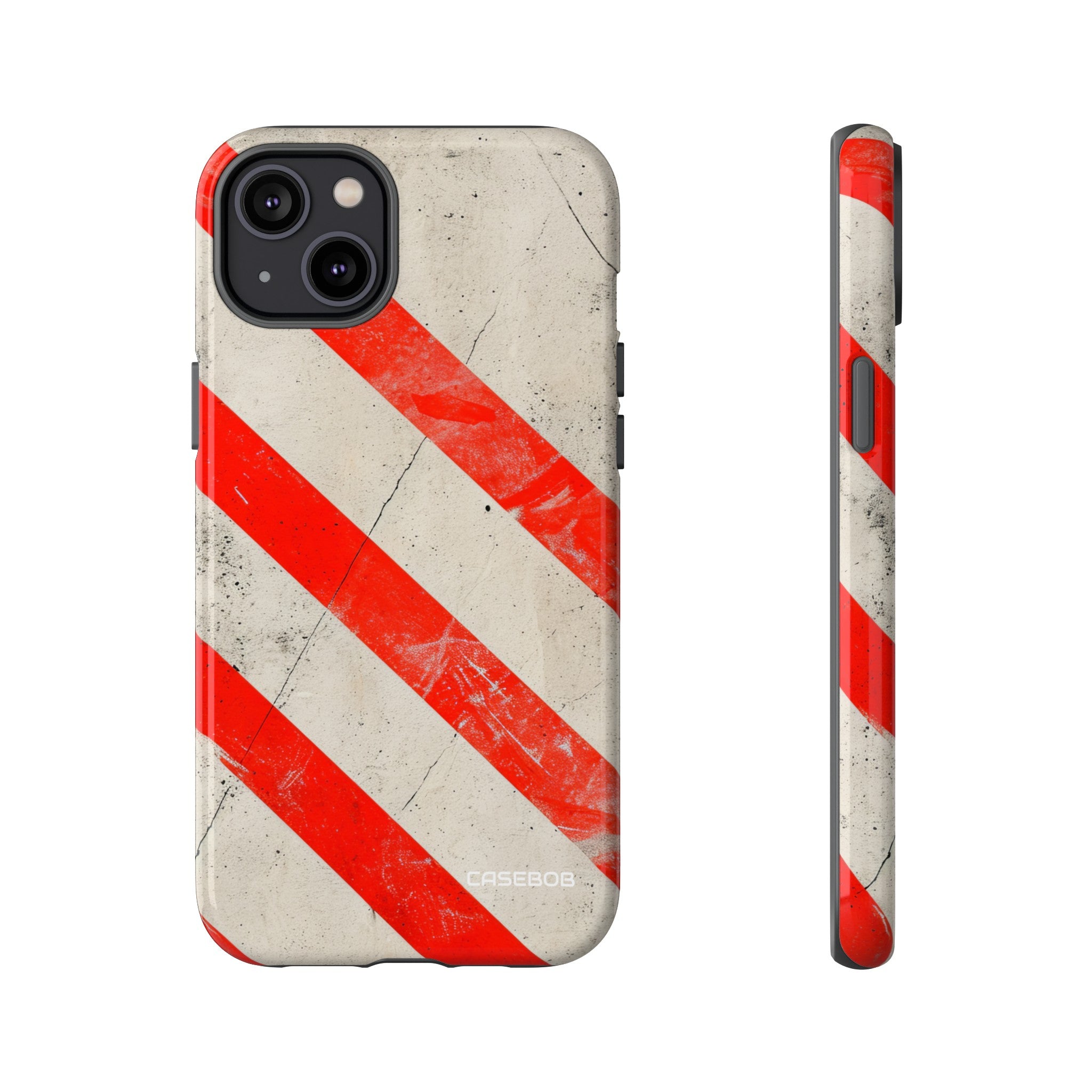 Crimson Line Minimalism - Protective Phone Case