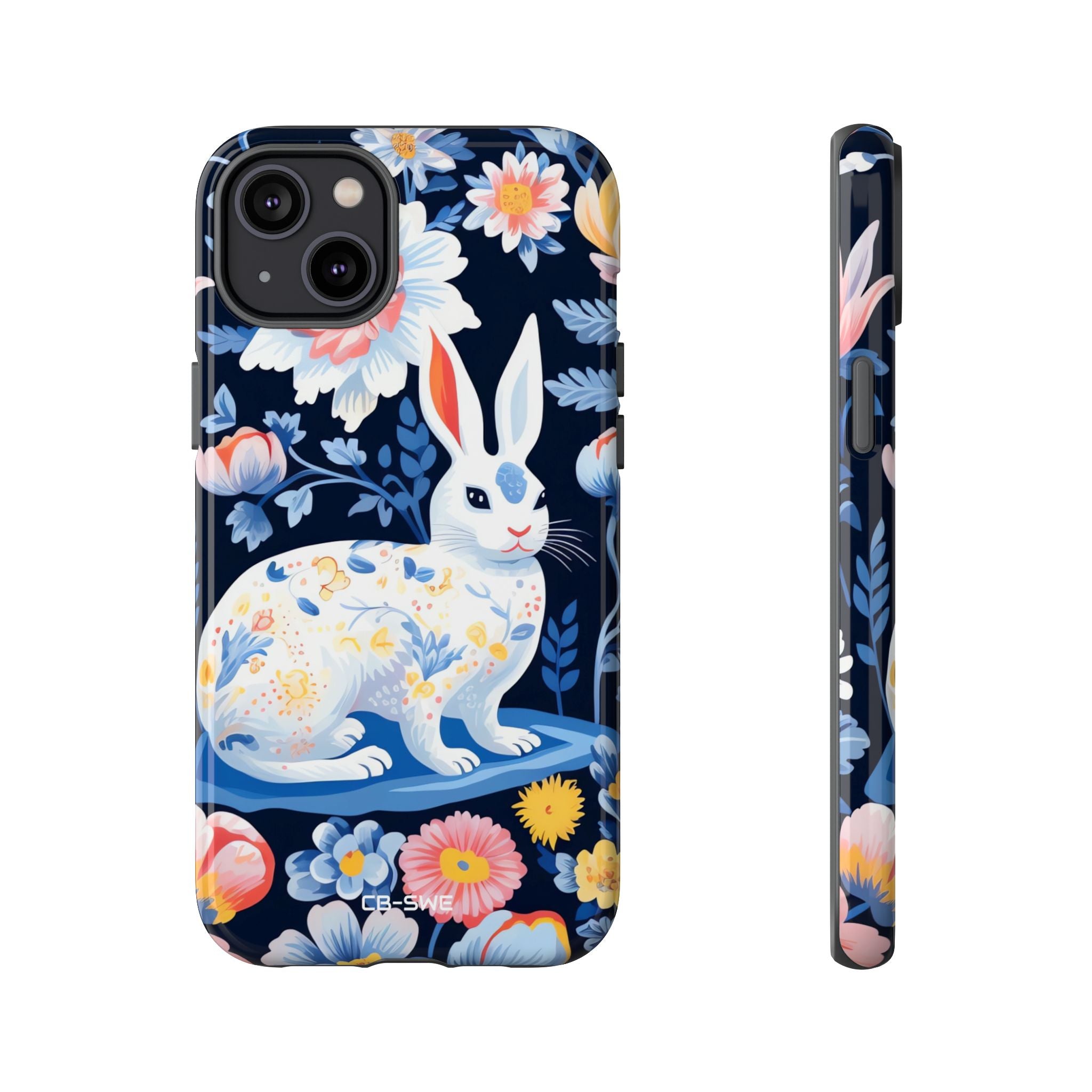 Floral Rabbit Dances - iPhone Case