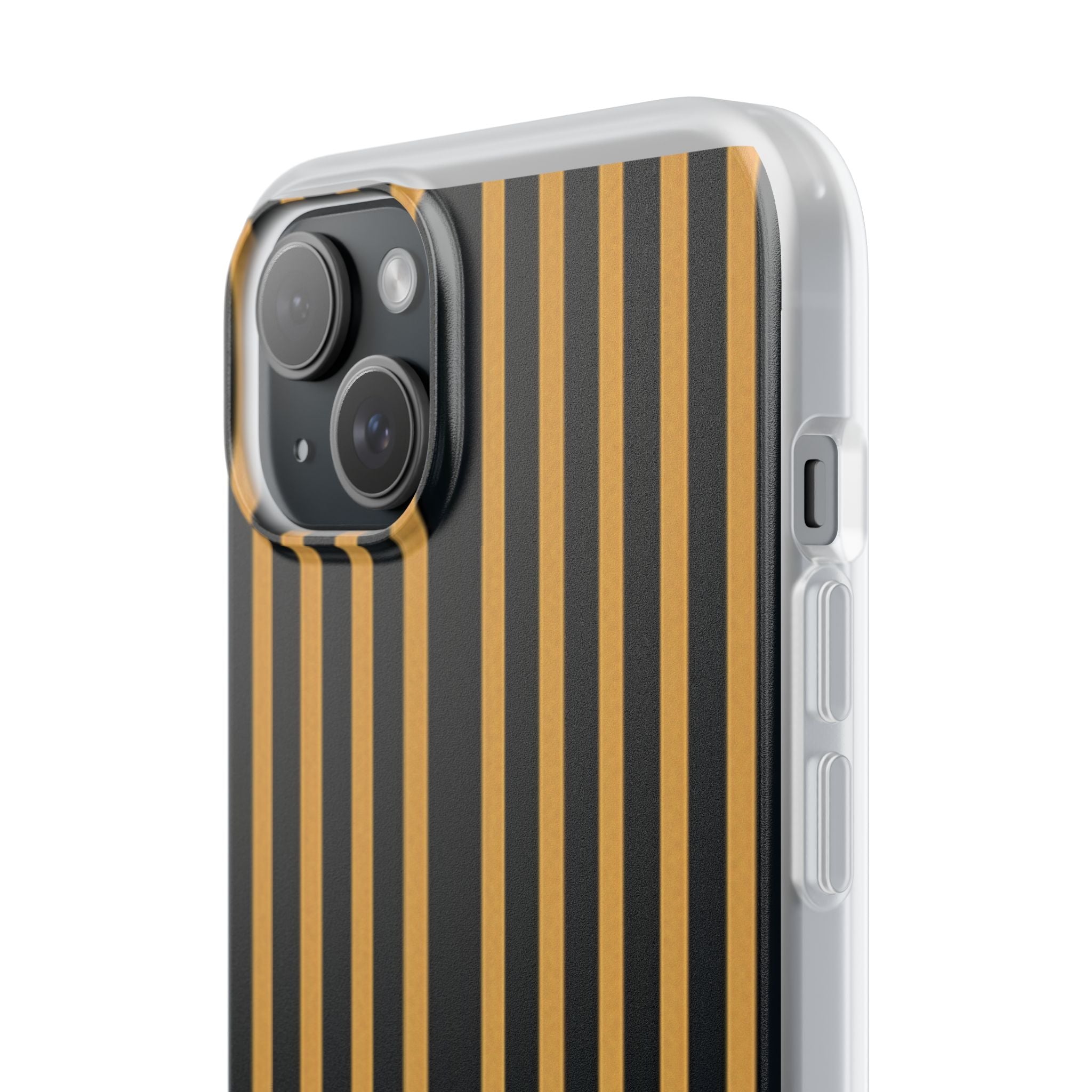 Golden Stripes iPhone 15 Plus Case - Soft