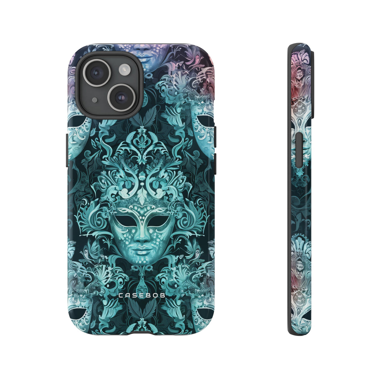 Venetian Mask Pastel Elegance - Protective Phone Case