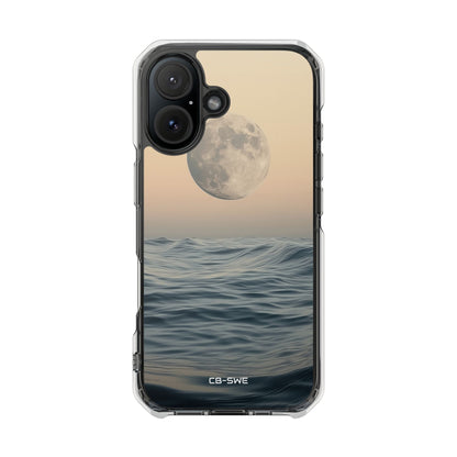 Moon Illuminates Waves iPhone Case - Impact