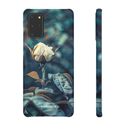 Teal Rosebud Serenade | Slim Phone Case for Samsung