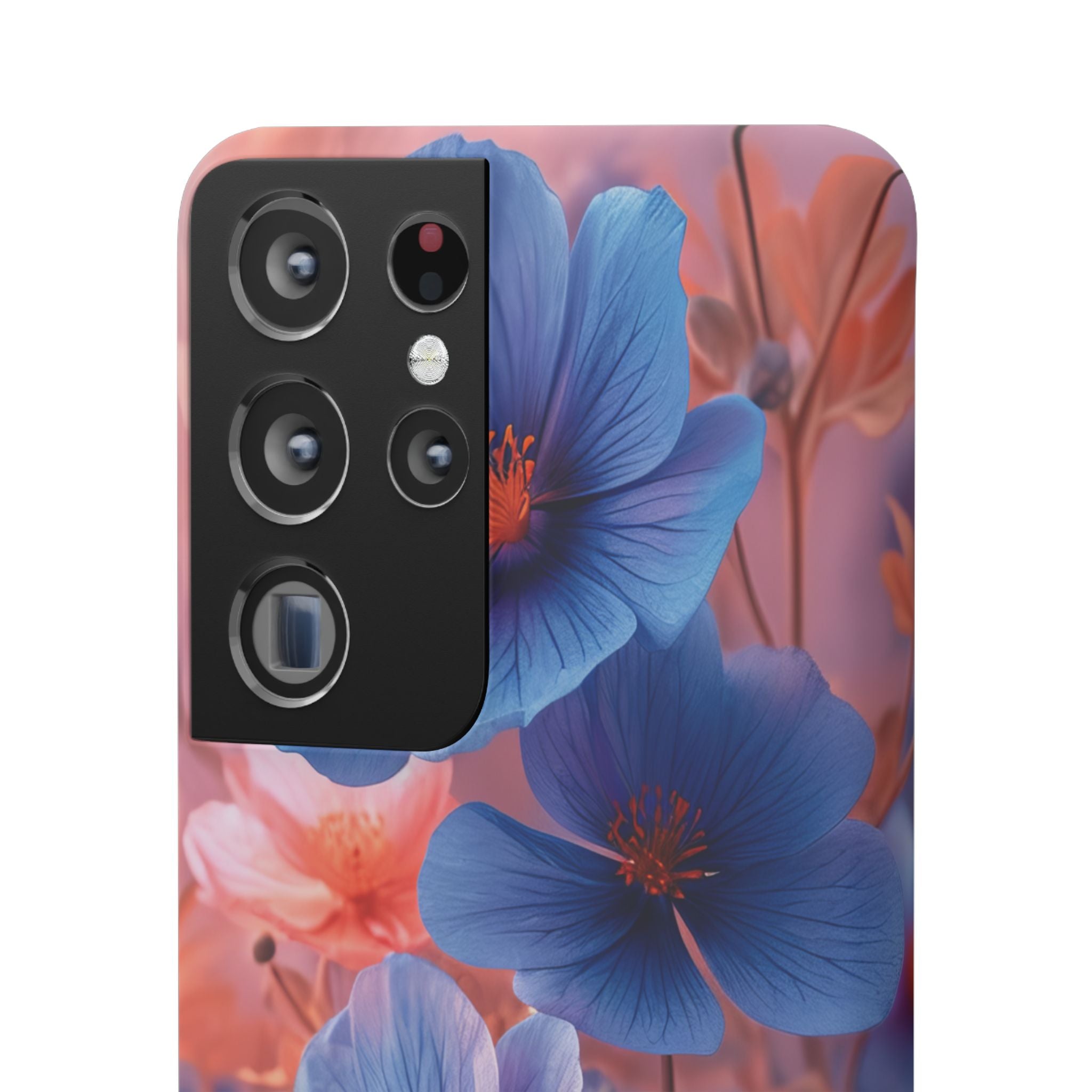 Harmonious Blooming Blues and Pinks Samsung S21 - Slim Phone Case