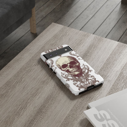 Gothic Skulls and Ornate Foliage Google Pixel 6 - Tough Phone Case