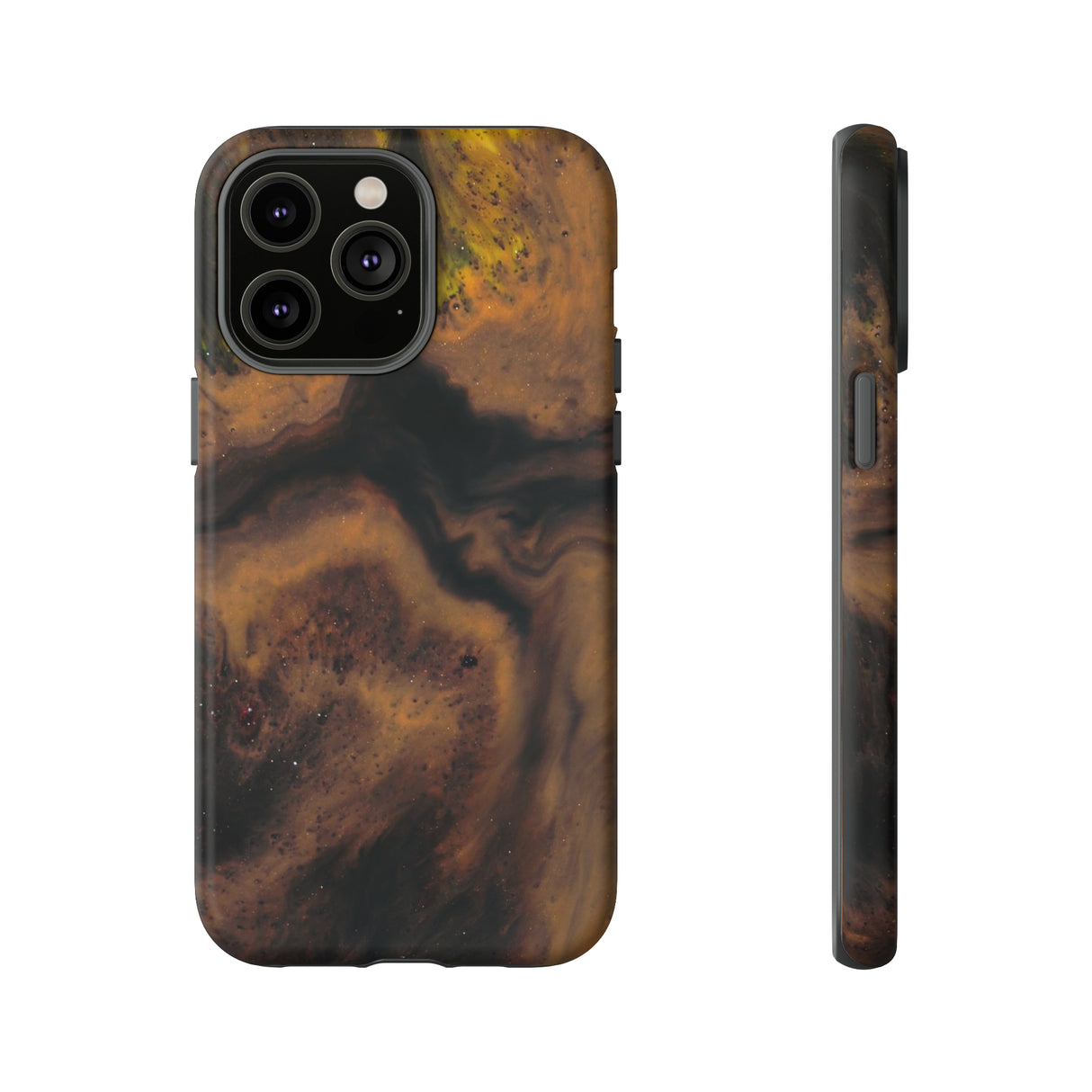 Brown Earth Ink Art - Protective Phone Case