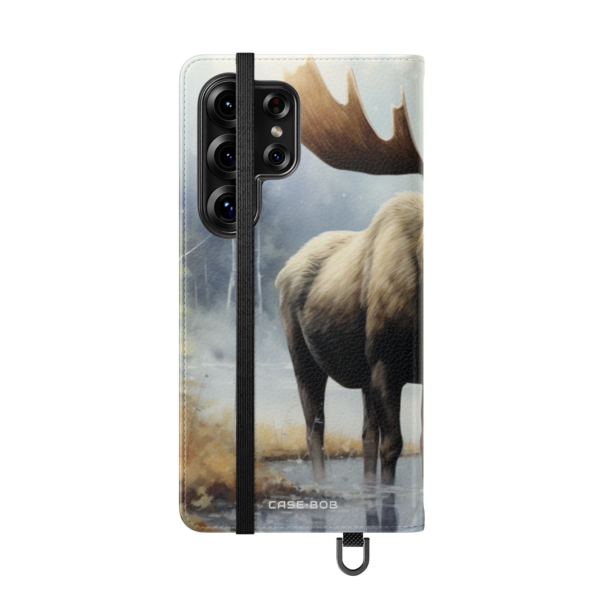 Misty Moose Reflection - Samsung S25 Ultra Case - Lompakkokotelo