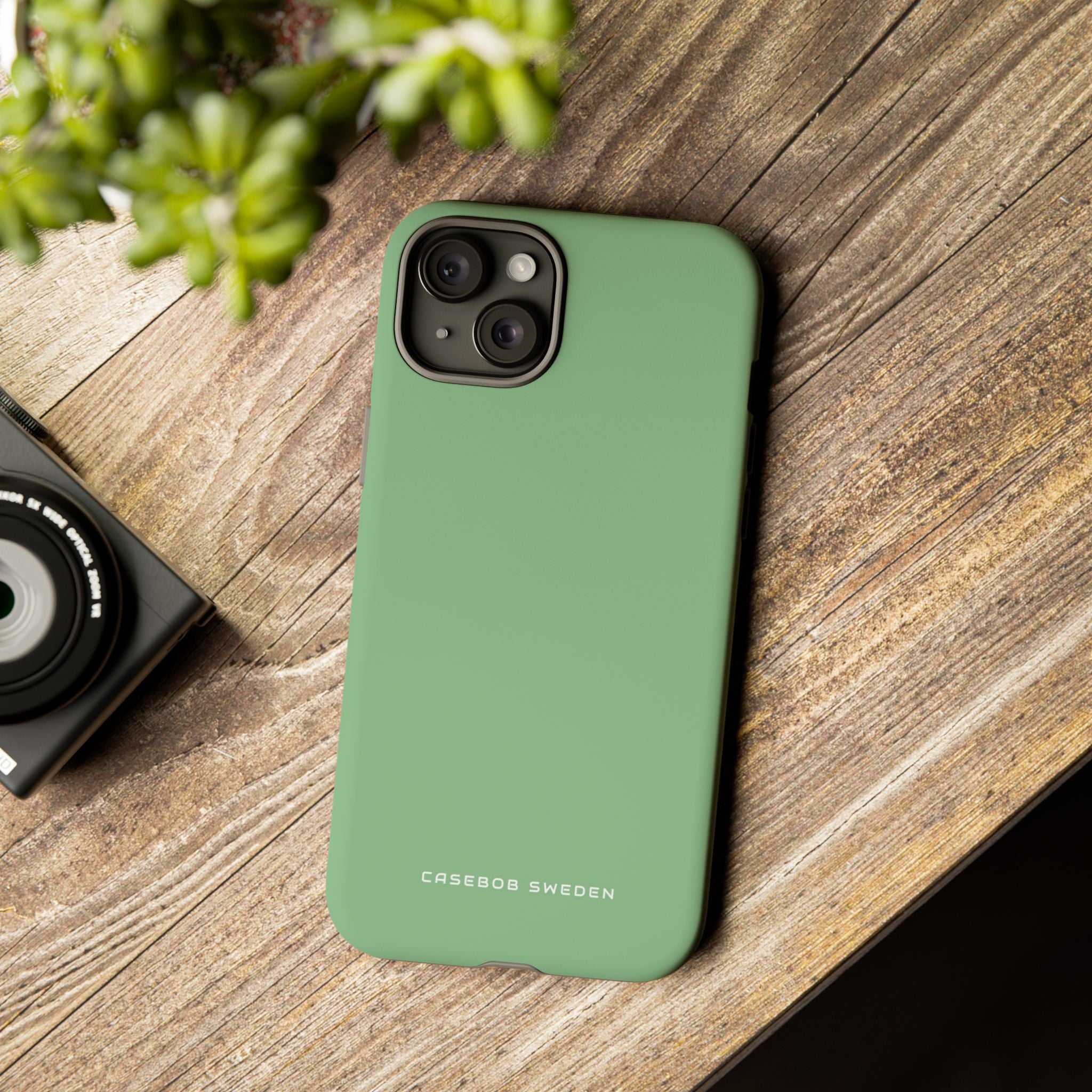 Dark Sea Green iPhone 15 - Tough Phone Case