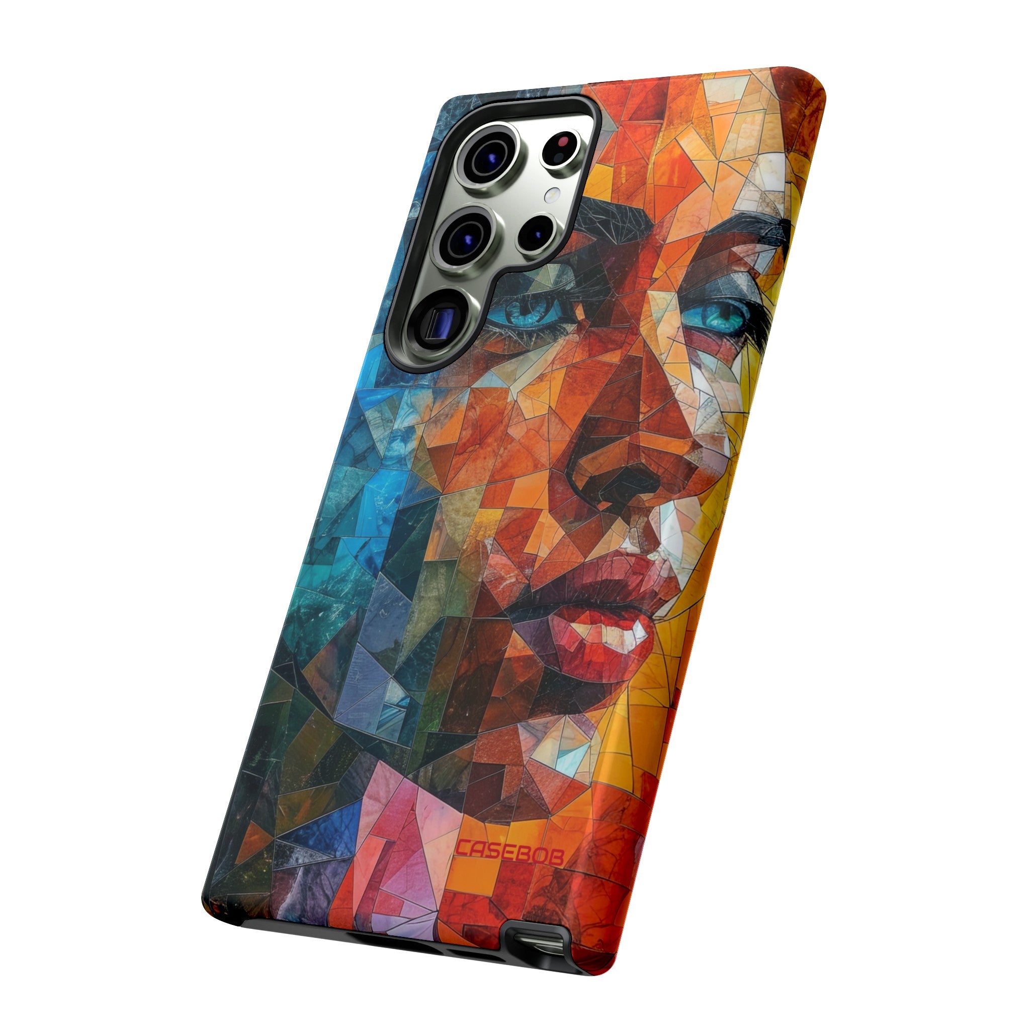 Geometric Fusion Lady - Protective Phone Case