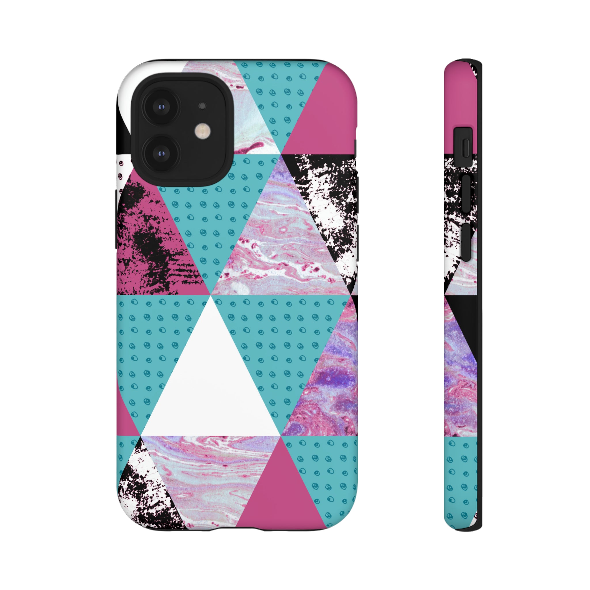 Grunge Triangles - Protective Phone Case