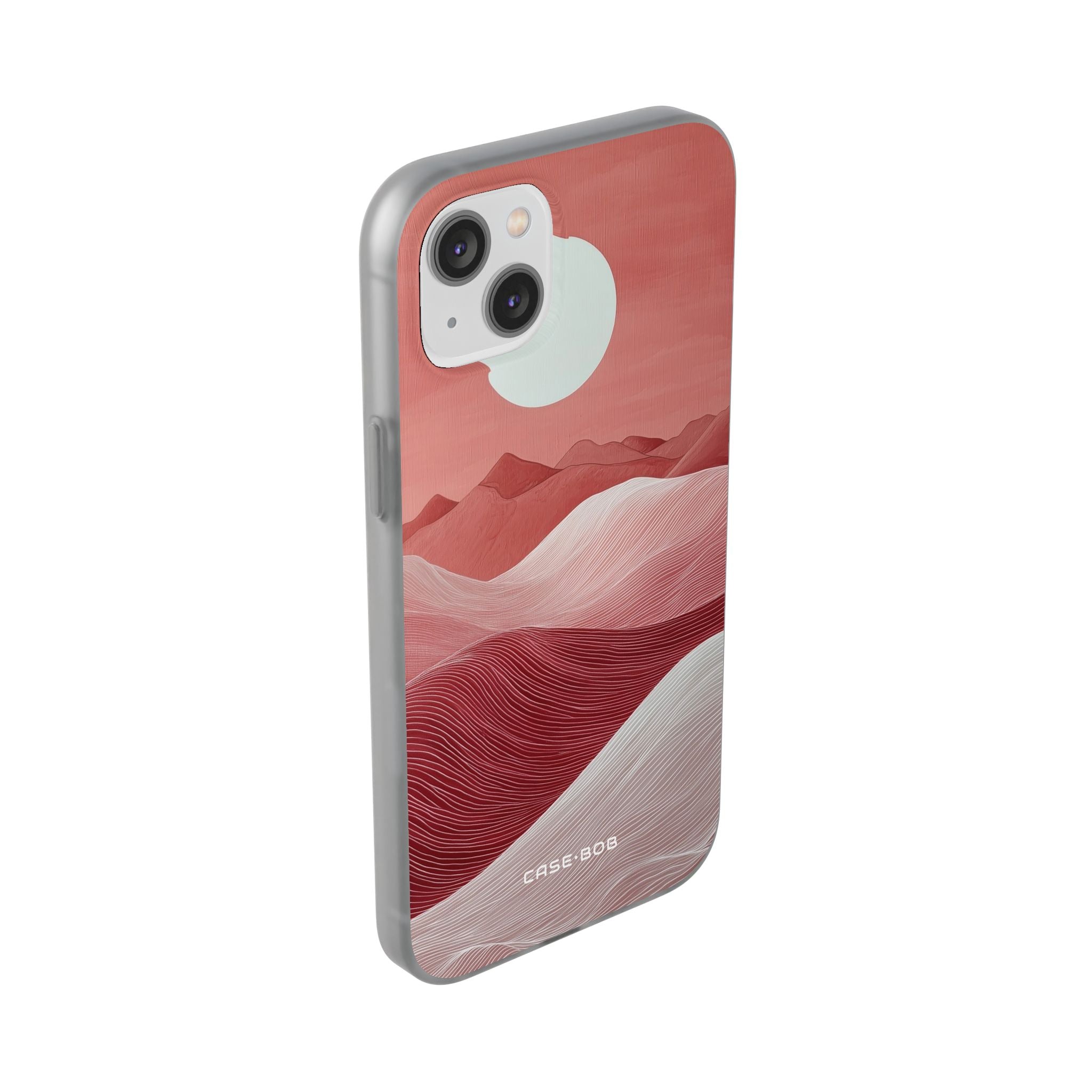 White Orb Dunes iPhone 14 Plus Case - Soft