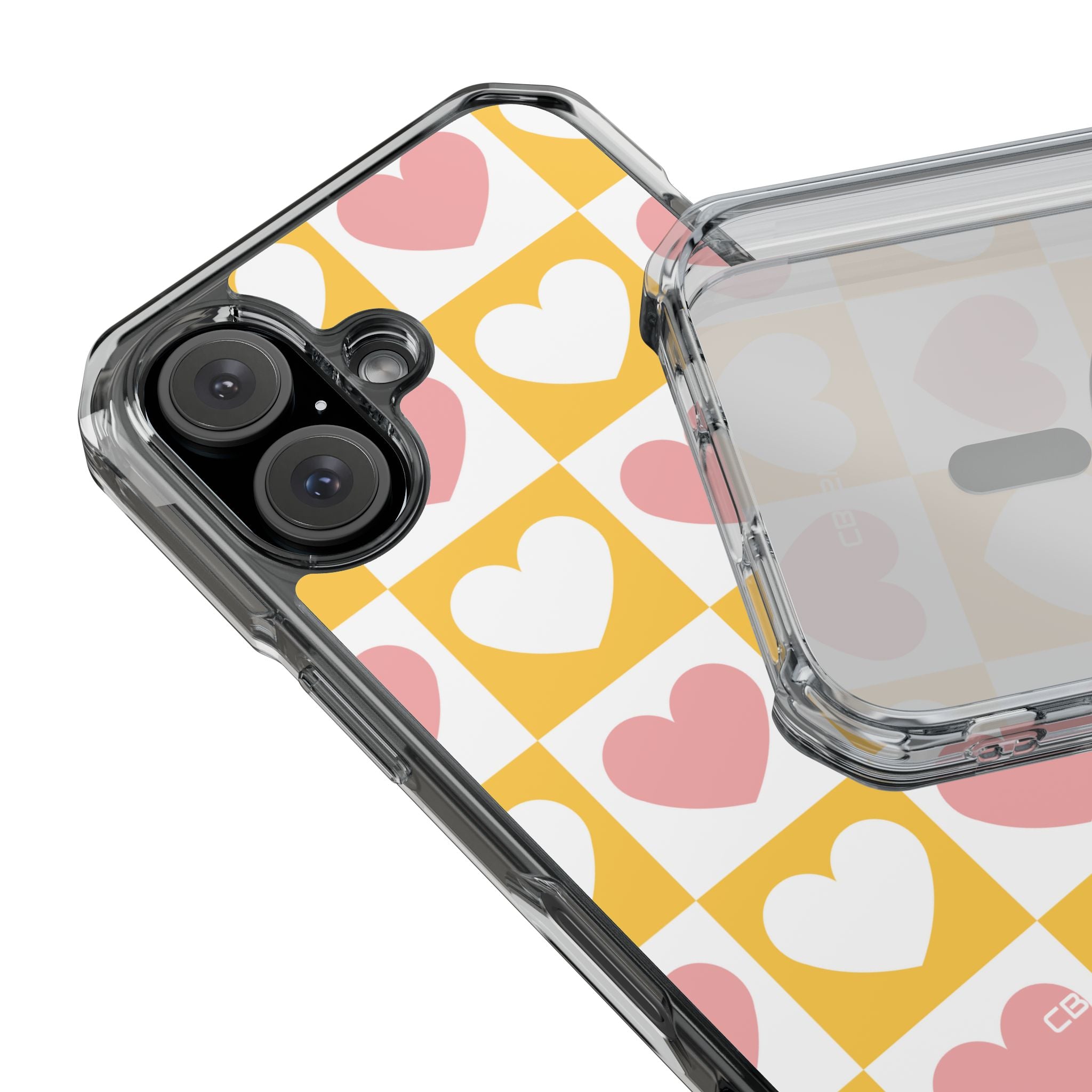 Heart Grid Harmony iPhone Case - Impact