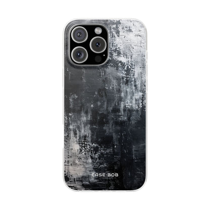 Textured Blackscape iPhone 16 Pro Max Case - Soft
