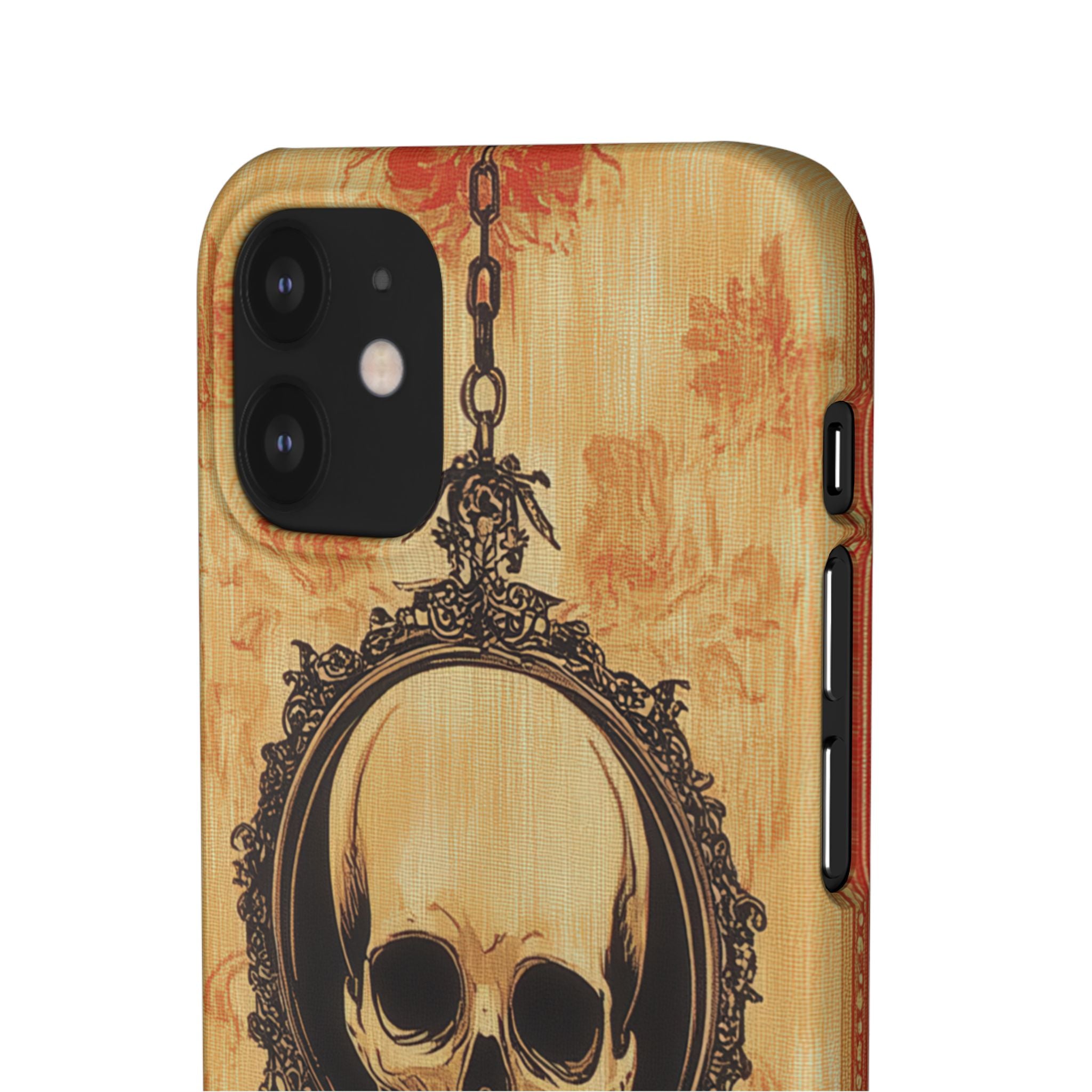 Gothic Skull Elegance iPhone 12 - Schlanke Handyhülle