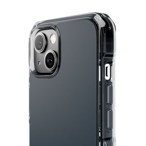 Charcoal Black | Phone Case for iPhone (Clear Impact Case - Magnetic)