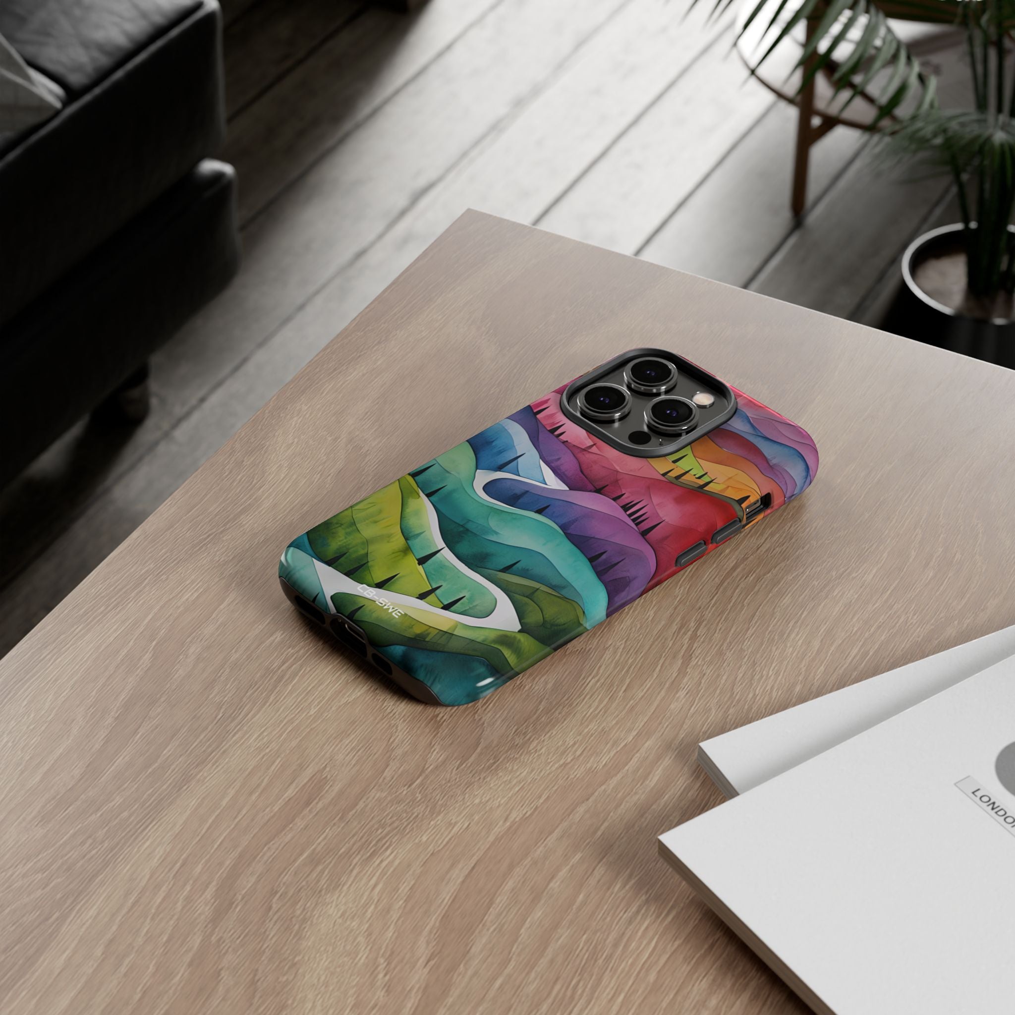 Whimsical Colorful Valleys - iPhone Case