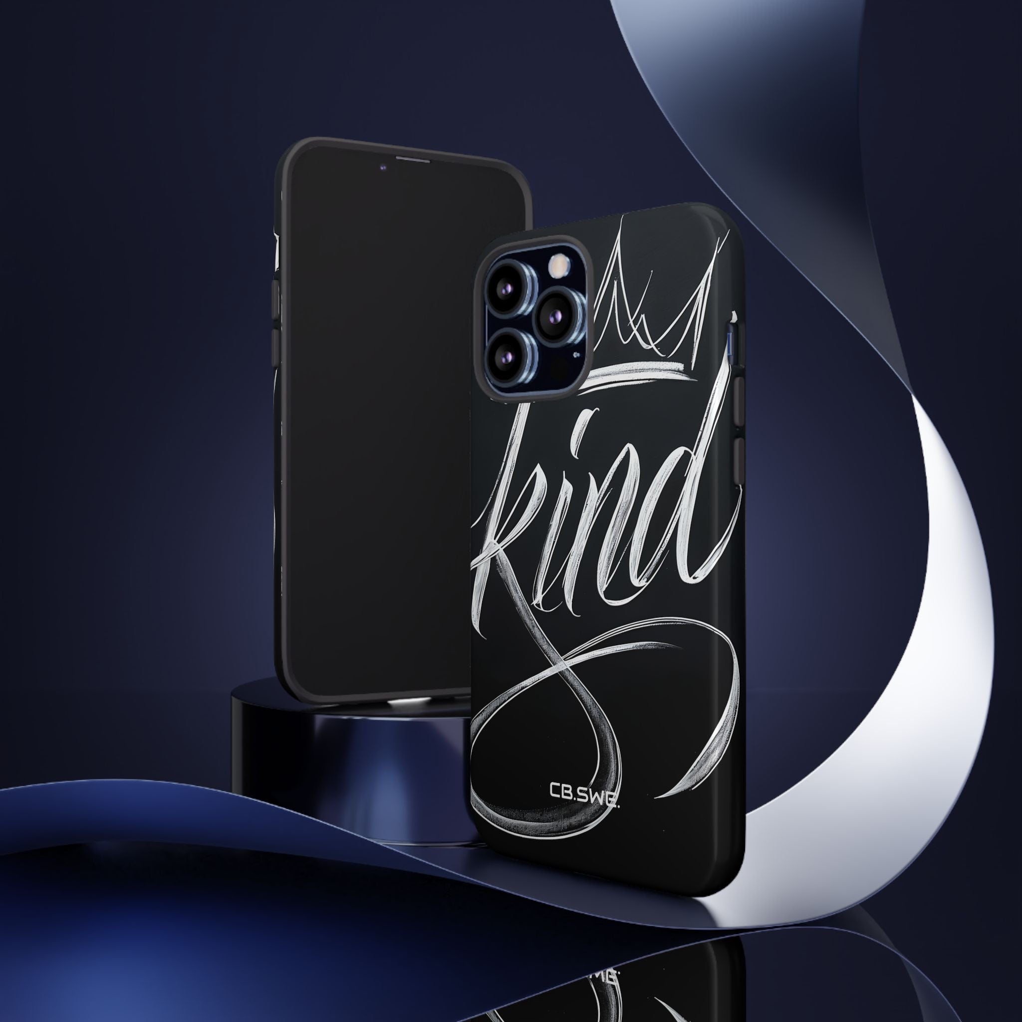 Elegant Kind Calligraphy Crown iPhone 13 - Tough