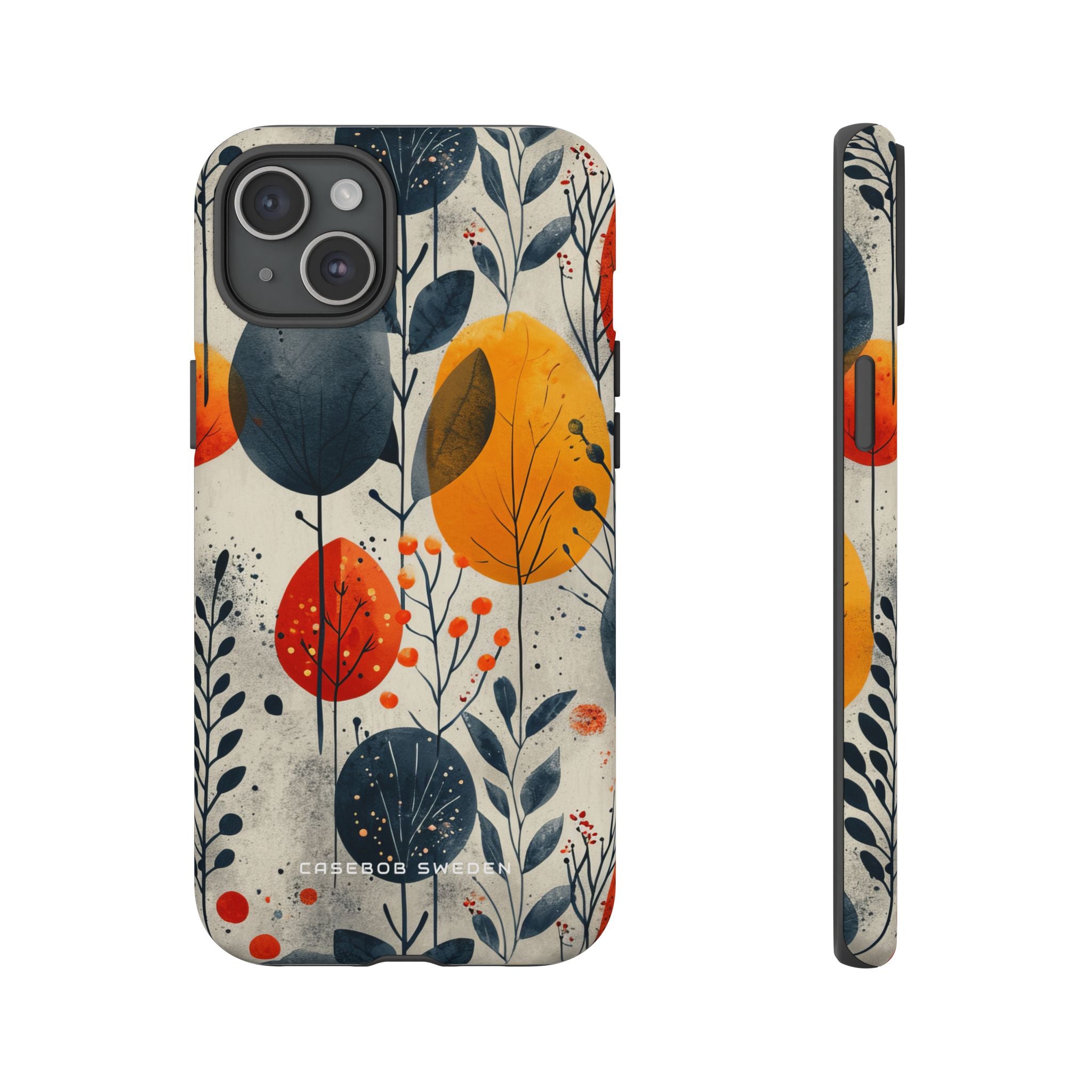 Vibrant Leaf Harmony iPhone 15 - Tough Phone Case